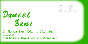 daniel beni business card